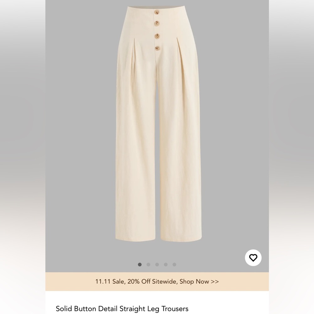 Cider - beige trousers — XS — NEW